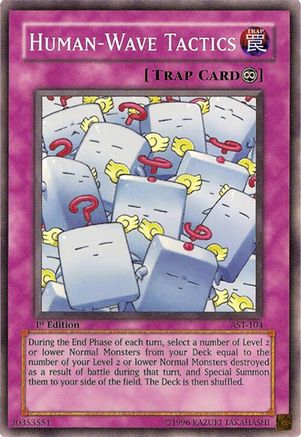 Human-Wave Tactics (AST-104) - Ancient Sanctuary 1st Edition Ancient Sanctuary Yugioh Single  Squirtle Squad Card Shop.