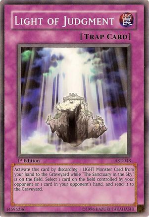 Light of Judgment (AST-048) - Ancient Sanctuary Unlimited Ancient Sanctuary Yugioh Single  Squirtle Squad Card Shop.
