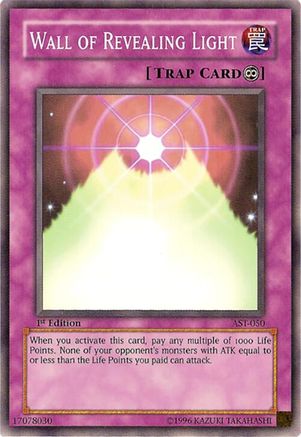 Wall of Revealing Light (AST-050) - Ancient Sanctuary Unlimited Ancient Sanctuary Yugioh Single  Squirtle Squad Card Shop.