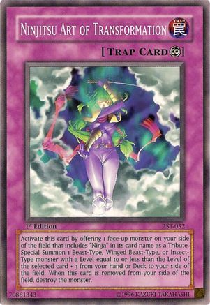 Ninjitsu Art of Transformation (AST-052) - Ancient Sanctuary 1st Edition Ancient Sanctuary Yugioh Single  Squirtle Squad Card Shop.