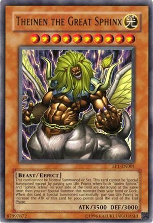 Theinen the Great Sphinx (EP1-EN001) - Yu-Gi-Oh! Movie Exclusive Pack Limited Yu-Gi-Oh! Movie Exclusive Pack Yugioh Single  Squirtle Squad Card Shop.