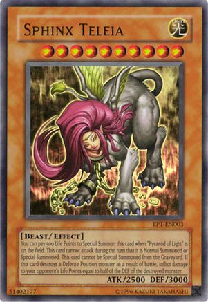 Sphinx Teleia (EP1-EN003) - Yu-Gi-Oh! Movie Exclusive Pack Limited Yu-Gi-Oh! Movie Exclusive Pack Yugioh Single  Squirtle Squad Card Shop.