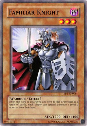 Familiar Knight (EP1-EN006) - Yu-Gi-Oh! Movie Exclusive Pack Limited Yu-Gi-Oh! Movie Exclusive Pack Yugioh Single  Squirtle Squad Card Shop.