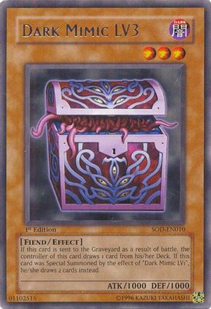 Dark Mimic LV3 (SOD-EN010) - Soul of the Duelist 1st Edition Soul of the Duelist Yugioh Single  Squirtle Squad Card Shop.