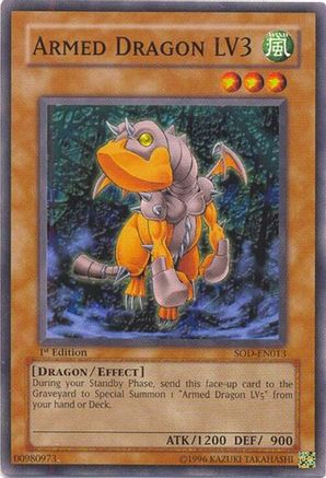 Armed Dragon LV3 (SOD-EN013) - Soul of the Duelist Unlimited Soul of the Duelist Yugioh Single  Squirtle Squad Card Shop.