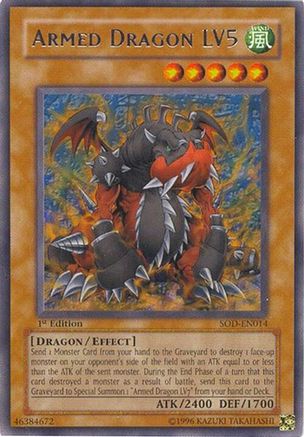 Armed Dragon LV5 (SOD-EN014) - Soul of the Duelist 1st Edition Soul of the Duelist Yugioh Single  Squirtle Squad Card Shop.