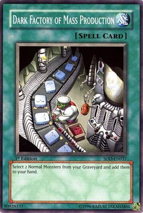 Dark Factory of Mass Production (SOD-EN037) - Soul of the Duelist 1st Edition Soul of the Duelist Yugioh Single  Squirtle Squad Card Shop.