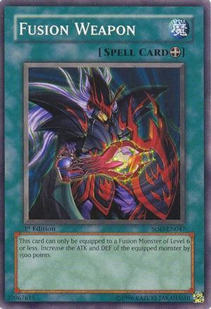 Fusion Weapon (SOD-EN047) - Soul of the Duelist 1st Edition Soul of the Duelist Yugioh Single  Squirtle Squad Card Shop.