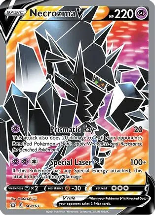 Necrozma V (Full Art) 149  - Holofoil SWSH05 Battle Styles - Ultra Rare