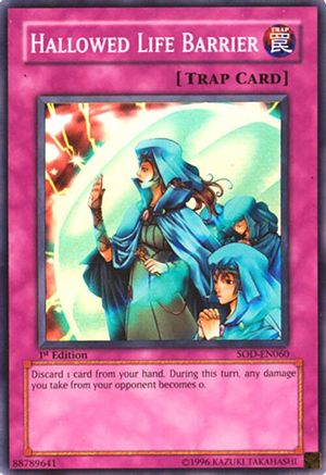 Hallowed Life Barrier (SOD-EN060) - Soul of the Duelist Unlimited Soul of the Duelist Yugioh Single  Squirtle Squad Card Shop.