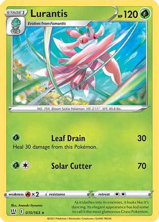 Lurantis 015  SWSH05 Battle Styles - Rare SWSH05: Battle Styles Pokemon Single  Squirtle Squad Card Shop.