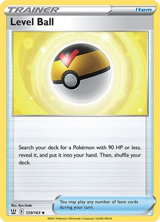 Level Ball 129  - Reverse Holofoil SWSH05 Battle Styles - Uncommon SWSH05: Battle Styles Pokemon Single  Squirtle Squad Card Shop.