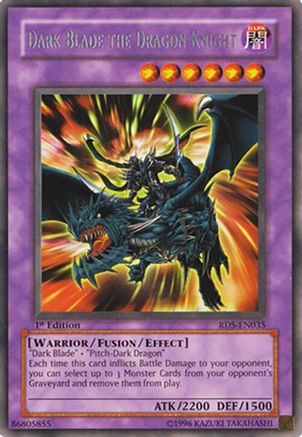 Dark Blade the Dragon Knight (RDS-EN035) - Rise of Destiny 1st Edition Rise of Destiny Yugioh Single  Squirtle Squad Card Shop.
