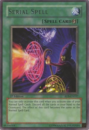 Serial Spell (RDS-EN037) - Rise of Destiny 1st Edition Rise of Destiny Yugioh Single  Squirtle Squad Card Shop.
