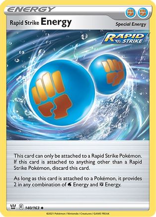 Rapid Strike Energy 140  SWSH05 Battle Styles - Uncommon SWSH05: Battle Styles Pokemon Single  Squirtle Squad Card Shop.