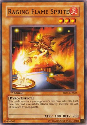 Raging Flame Sprite (RDS-EN020) - Rise of Destiny Unlimited Rise of Destiny Yugioh Single  Squirtle Squad Card Shop.