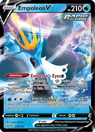 Empoleon V 040/163 – Battle Styles – Ultra Rare Pokémon Card