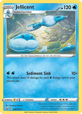 Jellicent 042  - Reverse Holofoil SWSH05 Battle Styles - Rare SWSH05: Battle Styles Pokemon Single  Squirtle Squad Card Shop.
