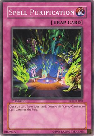 Spell Purification (RDS-EN058) - Rise of Destiny 1st Edition Rise of Destiny Yugioh Single  Squirtle Squad Card Shop.