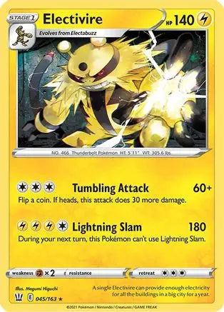 Electivire 045  SWSH05 Battle Styles - Rare