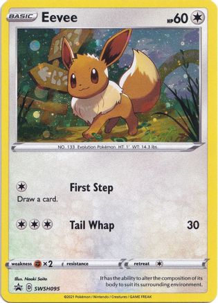 Eevee SWSH095  - Holofoil SWSH Sword & Shield Promo Cards - Promo SWSH: Sword & Shield Promo Cards Pokemon Single  Squirtle Squad Card Shop.