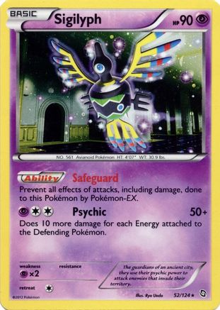 Sigilyph - 52/124 (Cosmos Holo)/124  - Holofoil Blister Exclusives - Promo Blister Exclusives Pokemon Single  Squirtle Squad Card Shop.