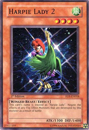 Harpie Lady 2 (RDS-EN018) - Rise of Destiny 1st Edition Rise of Destiny Yugioh Single  Squirtle Squad Card Shop.