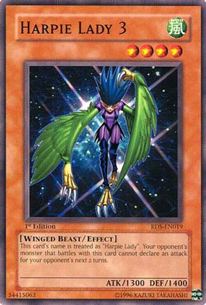 Harpie Lady 3 (RDS-EN019) - Rise of Destiny Unlimited Rise of Destiny Yugioh Single  Squirtle Squad Card Shop.