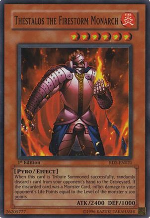 Thestalos the Firestorm Monarch (RDS-EN021) - Rise of Destiny Unlimited Rise of Destiny Yugioh Single  Squirtle Squad Card Shop.