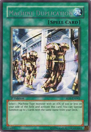 Machine Duplication (RDS-EN041) - Rise of Destiny 1st Edition Rise of Destiny Yugioh Single  Squirtle Squad Card Shop.