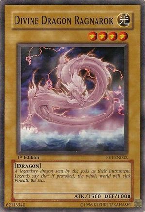 Divine Dragon Ragnarok (FET-EN002) - Flaming Eternity 1st Edition Flaming Eternity Yugioh Single  Squirtle Squad Card Shop.