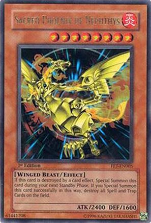 Sacred Phoenix of Nephthys (FET-EN005) - Flaming Eternity Unlimited Flaming Eternity Yugioh Single  Squirtle Squad Card Shop.