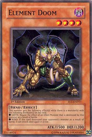 Element Doom (FET-EN011) - Flaming Eternity 1st Edition Flaming Eternity Yugioh Single  Squirtle Squad Card Shop.