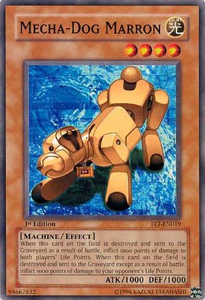 Mecha-Dog Marron (FET-EN019) - Flaming Eternity Unlimited Flaming Eternity Yugioh Single  Squirtle Squad Card Shop.