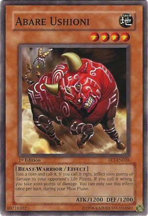 Abare Ushioni (FET-EN026) - Flaming Eternity 1st Edition Flaming Eternity Yugioh Single  Squirtle Squad Card Shop.