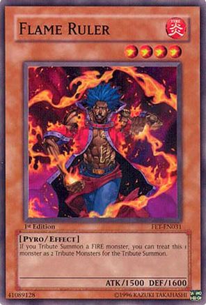 Flame Ruler (FET-EN031) - Flaming Eternity Unlimited Flaming Eternity Yugioh Single  Squirtle Squad Card Shop.