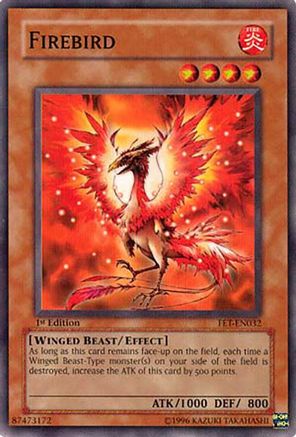 Firebird (FET-EN032) - Flaming Eternity 1st Edition Flaming Eternity Yugioh Single  Squirtle Squad Card Shop.