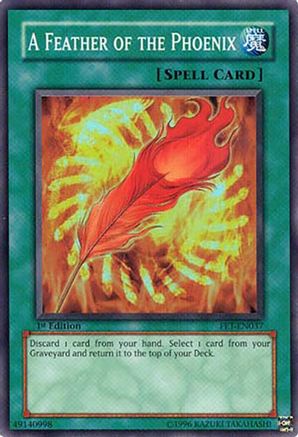 A Feather of the Phoenix (FET-EN037) - Flaming Eternity 1st Edition Flaming Eternity Yugioh Single  Squirtle Squad Card Shop.
