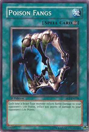 Poison Fangs (FET-EN038) - Flaming Eternity Unlimited Flaming Eternity Yugioh Single  Squirtle Squad Card Shop.