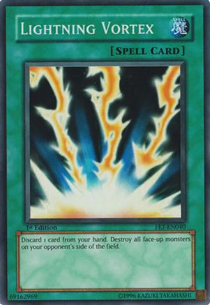 Lightning Vortex (FET-EN040) - Flaming Eternity 1st Edition Flaming Eternity Yugioh Single  Squirtle Squad Card Shop.