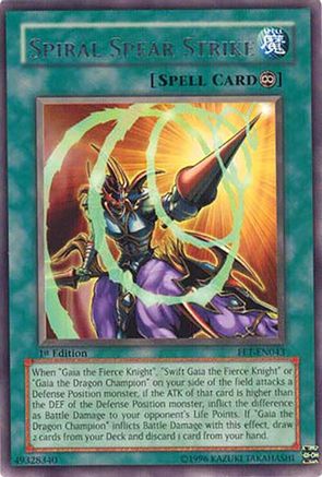 Spiral Spear Strike (FET-EN043) - Flaming Eternity Unlimited Flaming Eternity Yugioh Single  Squirtle Squad Card Shop.