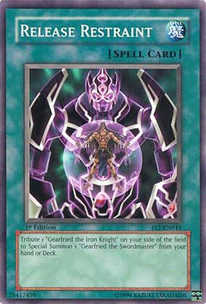 Release Restraint (FET-EN044) - Flaming Eternity 1st Edition Flaming Eternity Yugioh Single  Squirtle Squad Card Shop.