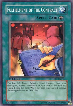 Fulfillment of the Contract (FET-EN046) - Flaming Eternity Unlimited Flaming Eternity Yugioh Single  Squirtle Squad Card Shop.