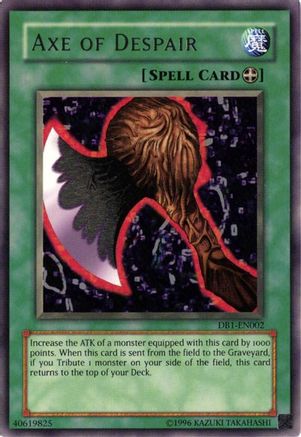 Axe of Despair (DB1-EN002) - Dark Beginning 1 Unlimited Dark Beginning 1 Yugioh Single  Squirtle Squad Card Shop.