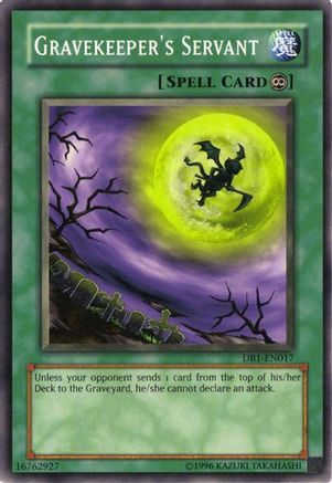 Gravekeeper's Servant (DB1-EN017) - Dark Beginning 1 Unlimited Dark Beginning 1 Yugioh Single  Squirtle Squad Card Shop.