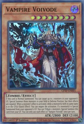 Vampire Voivode (GFTP-EN001) - Ghosts From the Past 1st Edition Ghosts From the Past Yugioh Single  Squirtle Squad Card Shop.