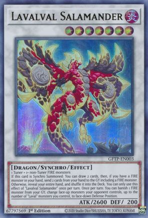 Lavalval Salamander (GFTP-EN003) - Ghosts From the Past 1st Edition Ghosts From the Past Yugioh Single  Squirtle Squad Card Shop.