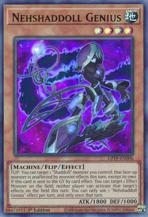 Nehshaddoll Genius (GFTP-EN006) - Ghosts From the Past 1st Edition Ghosts From the Past Yugioh Single  Squirtle Squad Card Shop.