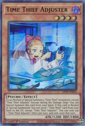Time Thief Adjuster (GFTP-EN012) - Ghosts From the Past 1st Edition Ghosts From the Past Yugioh Single  Squirtle Squad Card Shop.