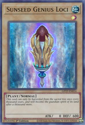 Sunseed Genius Loci (GFTP-EN014) - Ghosts From the Past 1st Edition Ghosts From the Past Yugioh Single  Squirtle Squad Card Shop.